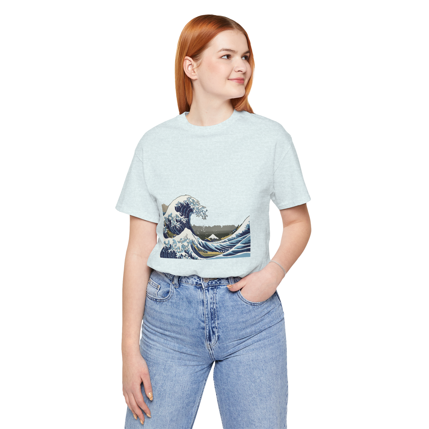 Bushido T-shirt - Unisexe, Samouraï, Hokusai Kanagawa, Création originale, Kanji graphique tshirt, Tenue Haut Jujutsu guerrier, Spirituel