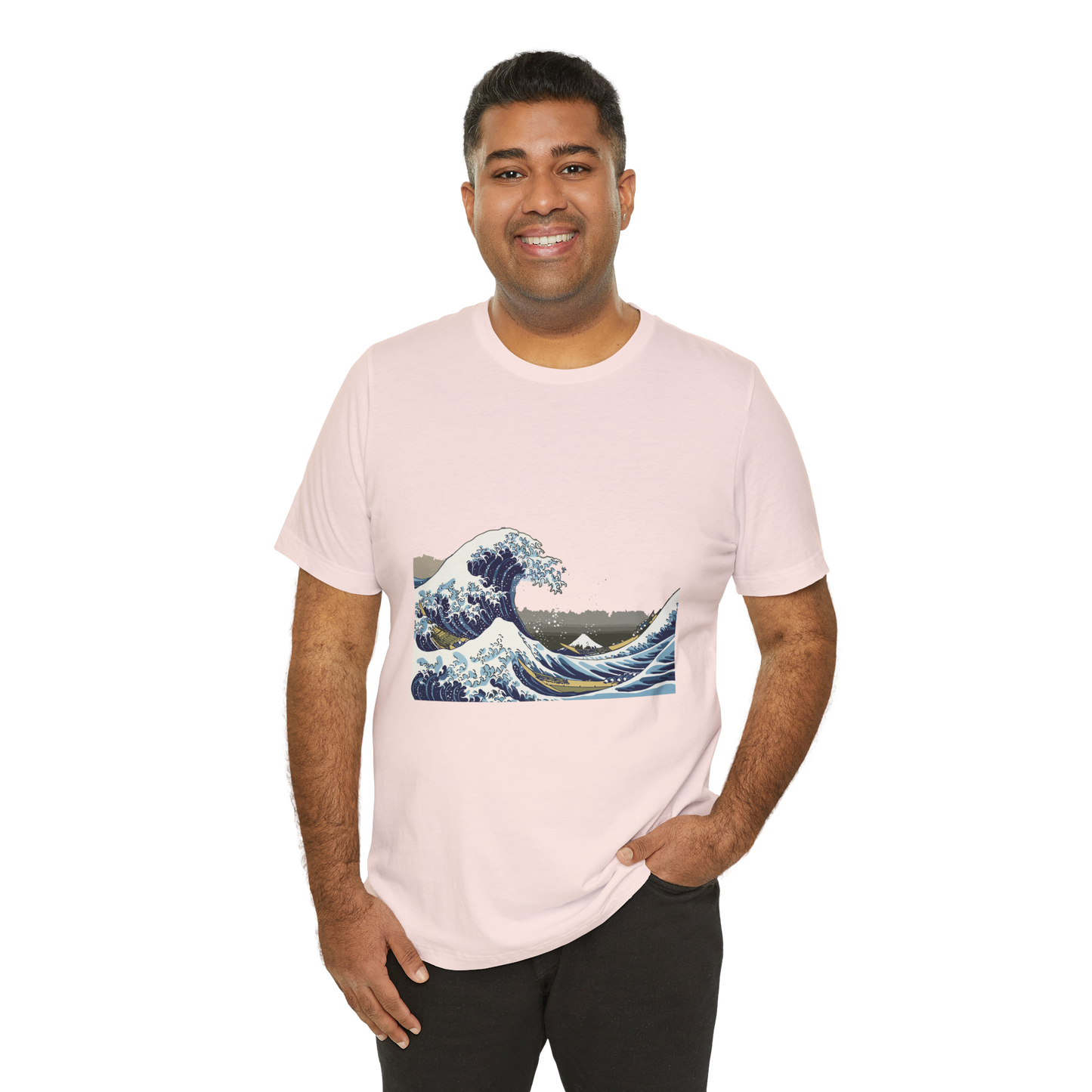 Bushido T-shirt - Unisexe, Samouraï, Hokusai Kanagawa, Création originale, Kanji graphique tshirt, Tenue Haut Jujutsu guerrier, Spirituel