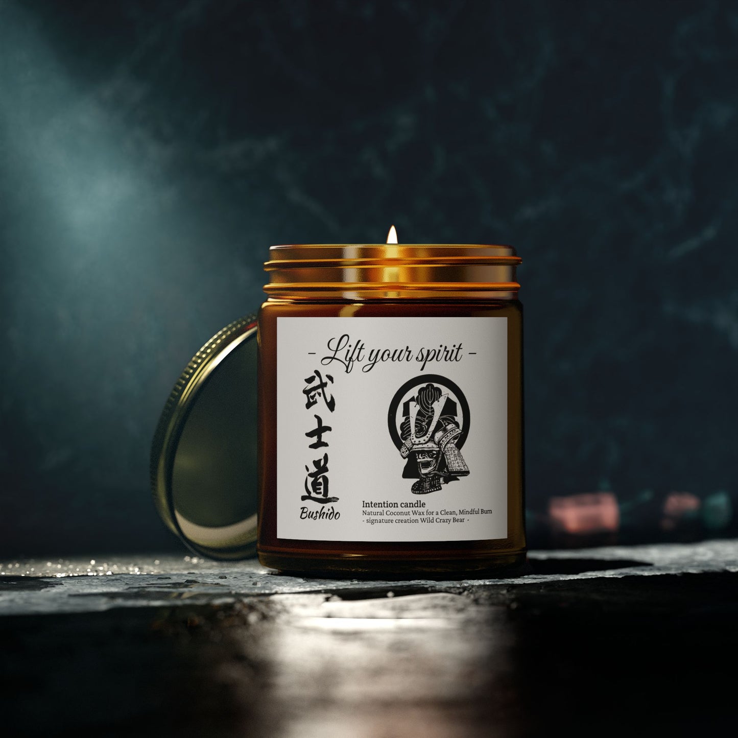 Ritual man "Lift Your Spirit" - Intention Candle "Samurai Bushido" | Spirit lifting candle, Relaxation, Calming Fragrance