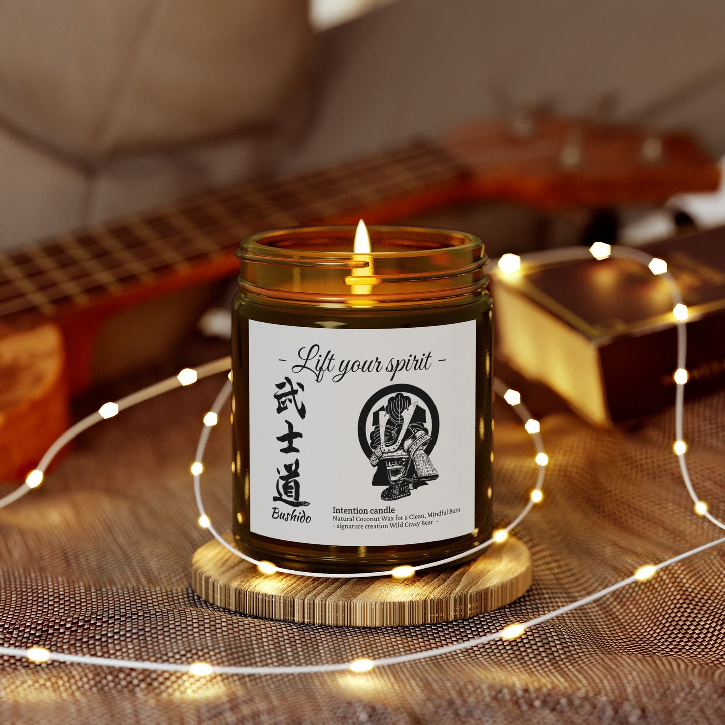 Ritual man "Lift Your Spirit" - Intention Candle "Samurai Bushido" | Spirit lifting candle, Relaxation, Calming Fragrance