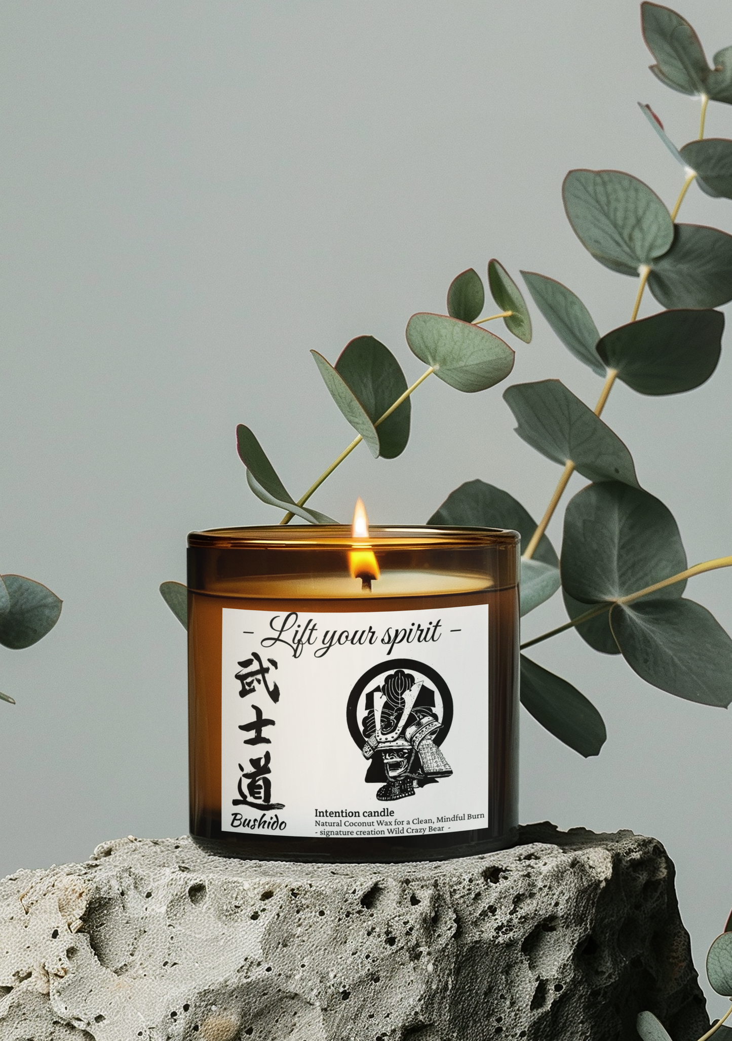 Ritual man "Lift Your Spirit" - Intention Candle "Samurai Bushido" | Spirit lifting candle, Relaxation, Calming Fragrance