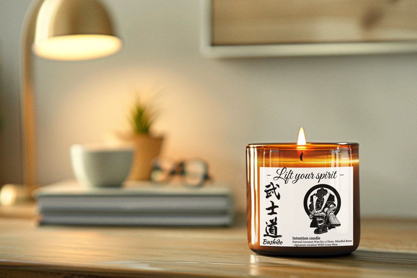 Ritual man "Lift Your Spirit" - Intention Candle "Samurai Bushido" | Spirit lifting candle, Relaxation, Calming Fragrance